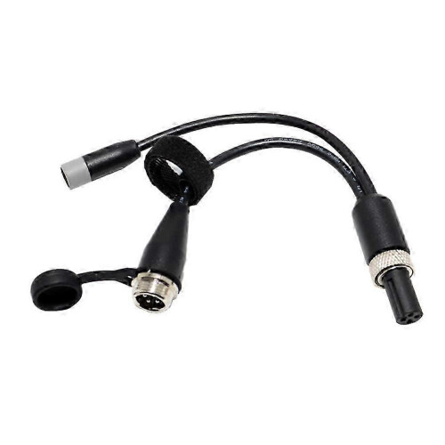 Y-shaped Adapter Cable compatible with Gokart Pro 2, Black Plastic Y-splitter Replacement Cable