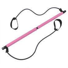 Pilates weerstandsstang, 91,5 cm, stalen kern met schuimrubberen handgreep, draagbaar voor thuiskrachttraining en pilatesoefeningen