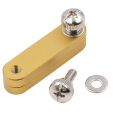 Guidatore Fori Legno in Lega di Alluminio Oro, compatibile con righelli acciaio 0-3,5 mm, per giunzioni legno e mobili fai-da-te