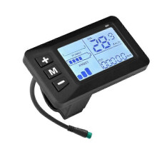 Display LCD a 5 pin per velocità di bici, acceleratore impermeabile da 24 V, 36 V e 48 V per scooter elettrico