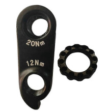 Extensor de patilla de cambio trasero para bicicleta, aleación de aluminio mecanizada por CNC, 30 g, compatible con bicicletas KTM.