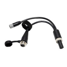 Y-shaped Adapter Cable Black Plastic compatible with Gokart Pro 2 Electric Self-Balancing Scooter
