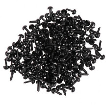 Occhi di sicurezza per bambole di peluche, in plastica, 3 mm, 4 mm, 5 mm, 6 mm, 200 pezzi