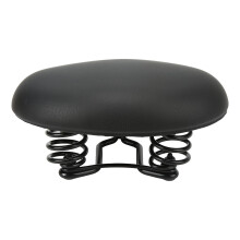 Sella senza punta per biciclette pieghevoli, super morbida e ammortizzante, in similpelle PVC, lunga 30 cm, nera.