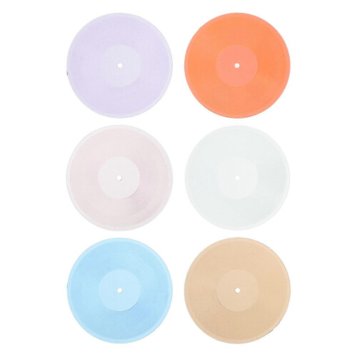 Miniature Vinyl Record Models for Collectors 6Pcs Mini Phonograph Decor