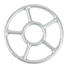 Gas Stove Burner Grate with Non-Slip Design for Stable Support, Zinc Alloy, 15.5x15.5x2 cm