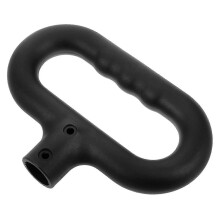 Ergonomische, opklapbare handgreep voor bolderwagen, vervangend, compatibel met bolderwagen, zwart plastic.