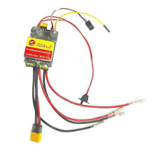 Tweekanaals geborstelde motor ESC compatibel met RC auto's, boten en rupsvoertuigen. PWM-signaalinvoer.