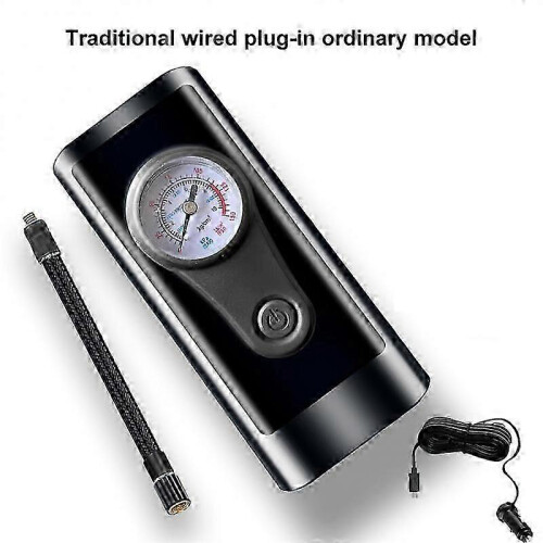 Compressore d'aria portatile per auto con display digitale wireless e luce LED, batteria da 1800 mAh.