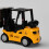 1/50 Scale Forklift Model Diecast Toy with Liftable Design and Pull Back Function for Kids 4