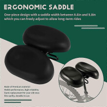 Sella per bicicletta ergonomica senza punta, larghezza regolabile, capacità di carico 180 kg, compatibile con mountain bike bici ibride cyclette