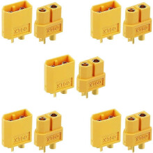Connecteurs XT60 (5 paires) compatibles avec les véhicules télécommandés à piles