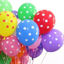 Polka Dot Ballons 12" gepunktete Latexballons mit Heliumfüllung für Geburtstags- und Hochzeitsfeiern