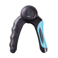 Dinamómetro digital LCD para ejercicios de fuerza de muñeca con temporizador, contador de calorías y apagado automático.