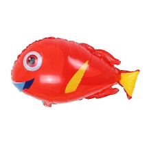 12 Stück tropische Fisch-Aluminiumfolienballons für Geburtstagsdekorationen