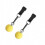 Pull Up Grips with 2 Solid Balls for Enhanced Grip Strength and Comfort, Yellow 2