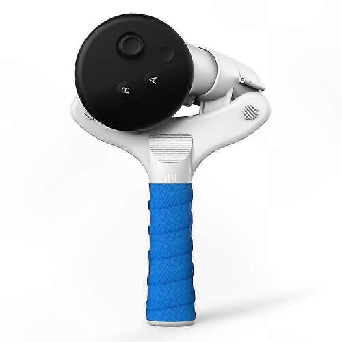 VR Table Tennis Paddle Grip Compatible with Meta Quest 3, Secure Strap & Silicone Back