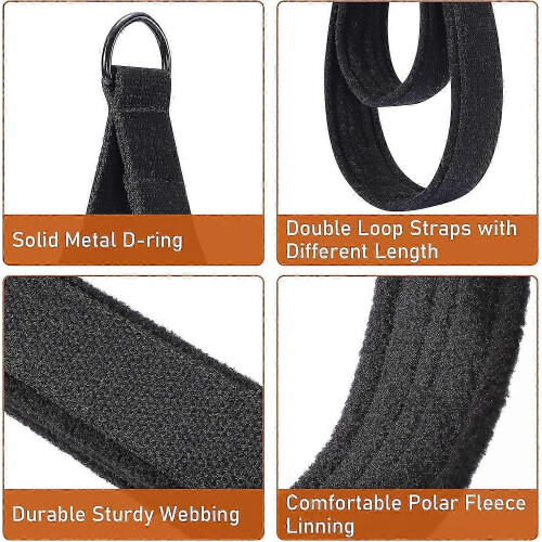 Correia de Pilates Dupla Laço com Argola D, Acolchoada, Resistente, Compatível com a maioria das camas e equipamentos de pilates 2