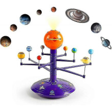 Projektor Układu Słonecznego dla dzieci z 8 planetami, mówiący model astronomiczny i lampka nocna, zabawka STEM