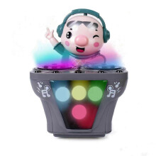 Maialino DJ Giocattolo Musicale con Effetti Sonori, di Movimento e Luminosi per Bambini