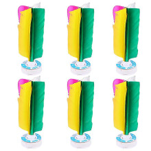 6pcs Fitness Shuttlecock, Feather and Iron Kick Toy for Leg Muscle Exercise