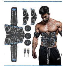 EMS Muscle Trainer met 10 intensiteitsniveaus, draagbare buikspierstimulatorband.