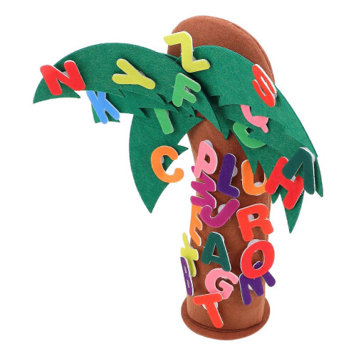 Felt Letter Tree Preschool Learning Toy Interactive Alphabet Fine Motor Skills 2
