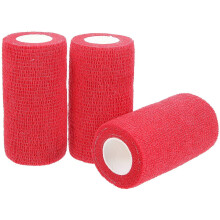 Red Hockey Grip Tape, Non-Slip Racket Handle Tape, 15 Rolls, Non-Woven Fabric