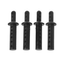 Kunststof RC 1:10 carrosseriebevestigingen (4 stuks), compatibel met HSP 94108 94111 94188 RC auto (zwart)
