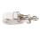 Bass Drum Strap, Nylon Elastic Adjustable Ergonomic Double Shoulder Belt, White 1
