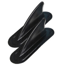 2Pcs Surfboard Tail Fins, Compatible with Inflatable Stand Up Paddle Boards, PVC Stabilizer