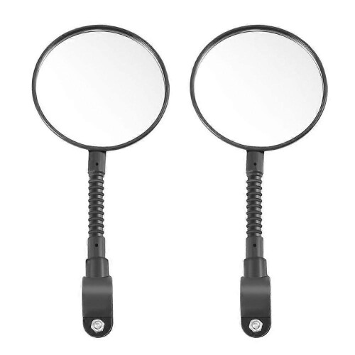 Bicycle Rearview Mirror, Adjustable for 2-2.2cm Handlebars, Reflective, ABS Construction