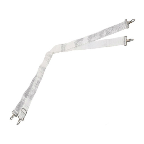 Bass Drum Strap, Nylon, Adjustable Ergonomic Design for Comfortable Wear, White 2