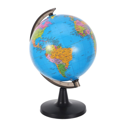 Rotating Earth Globe with Stand, HD Printed Map, Waterproof, for Classroom Learning and Office Desk 1