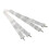 Bass Drum Strap, Nylon Elastic Adjustable Ergonomic Double Shoulder Belt, White 2