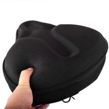 Coprisella in gel largo per bicicletta, traspirante e con prese d'aria, 30 x 27 x 5 cm, compatibile con cyclette da strada e cruiser.