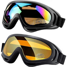 Dirt Bike Ski Snow Goggles with UV400 PC Lens for Men Women Kids