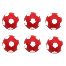 Stück 32-mm-Ersatzbälle für Tischfußballspiele, kompatibel mit Standard-Tischfußballspielen, aus robustem, rotem Kunststoff