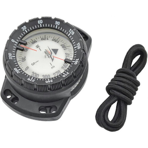 Black Luminous Wrist Dive Compass Waterproof Underwater Scuba Navigation Tool