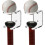 Wall Mount Bat Rack, 2-Pack Acrylic Display Holder for Baseball and Softball Bats 1