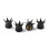 Universal Car Valve Caps Compatible with American Valve, Crown Shape ABS Shell with Rhinestone 1
