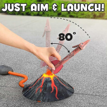 Dinosaur Rocket Launcher Toy Set for Kids Outdoor Play STEM Learning Ages 3+