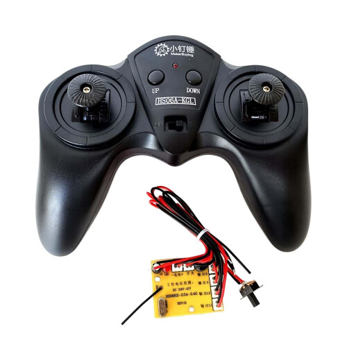 Remote Controller and Receiver Board Compatible with RC Car Model 2.4G 6CH 4V-12V 30m Range