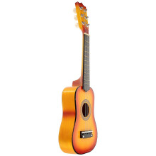 21 Inch Acoustic Guitar for Children Kids, Sun Color, Wooden Small Size Portable Music Toy
