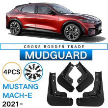 4pcs Car Mud Flaps compatible with Ford Mach-E 2021 2022, Front Rear Black ABS Splash Guards