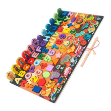 Wooden Jigsaw Puzzle Set for Kids Early Learning Color Number Recognition Coordination