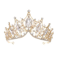 Barocke Brautkrone mit Strasssteinen, Haarschmuck, Stirnband für Damen, Hochzeitsfeier
