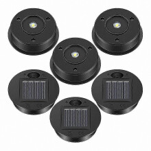 6er-Pack Ersatzaufsätze für Solarlaternen mit 7 Lumen LED-Panel, kompatibel mit den meisten Außenpendelleuchten