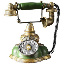 Vintage-Drehscheibentelefon aus Kunstharz, Modell im Retro-Stil, Dekoration für Zuhause oder Schreibtisch