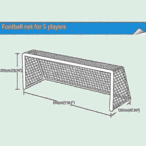 Rete da calcio 3x2 metri, portatile e resistente, per allenamento di calcio.